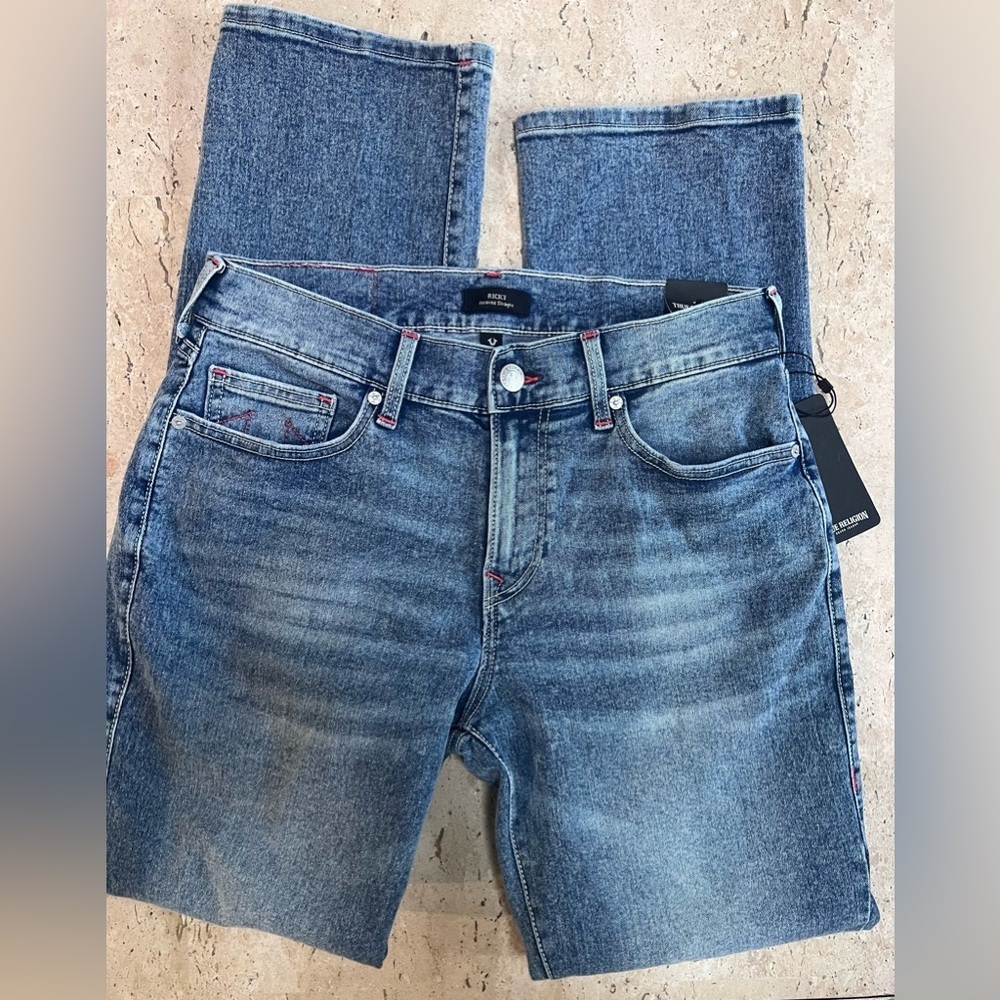 True Religion RICKY Relaxed Straight Men’s Jeans Size 31/34 NWT - Picture 8 of 9